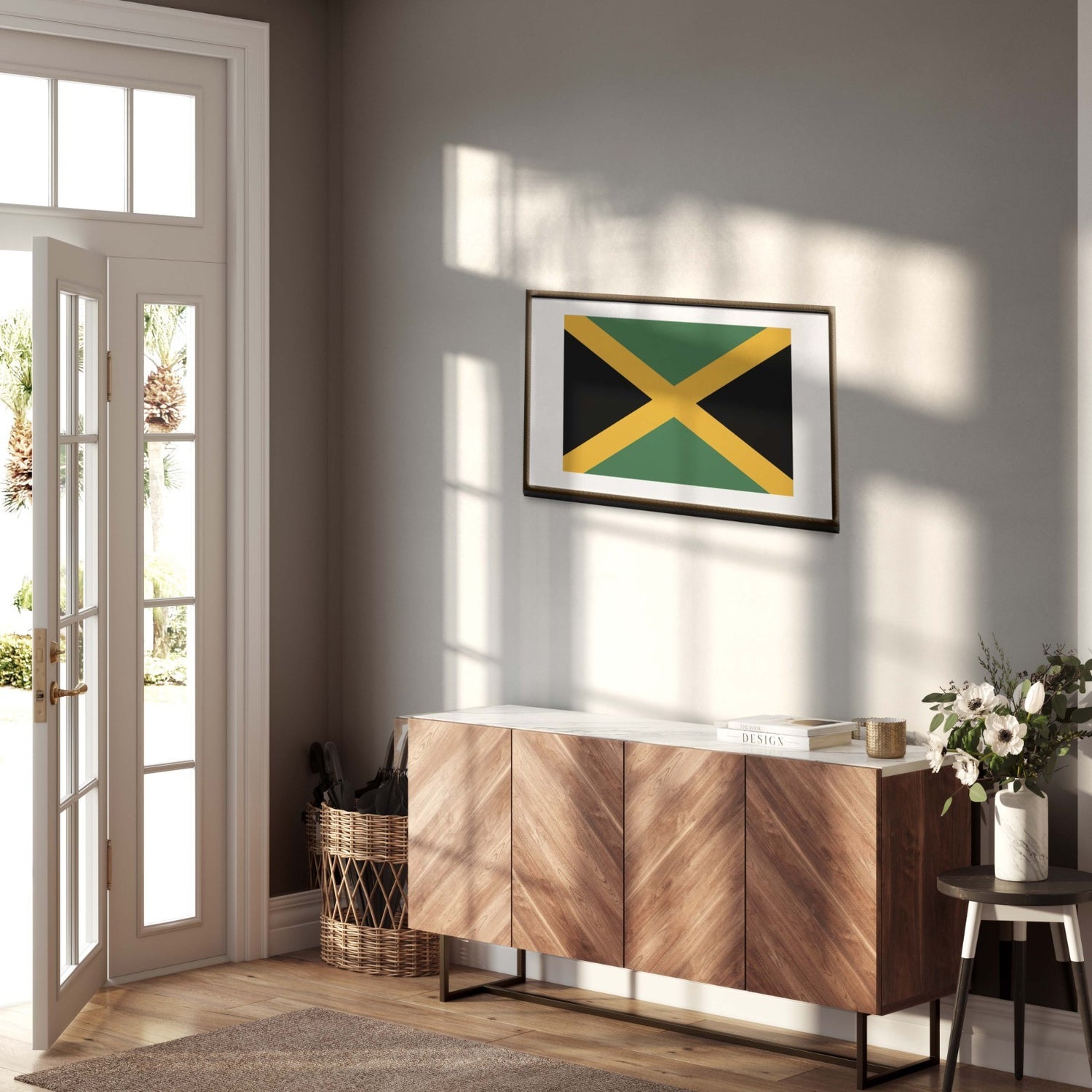 Jamaican Flag Jamaica Design Custom Wall Art Poster, Picture Print & Gift Decor