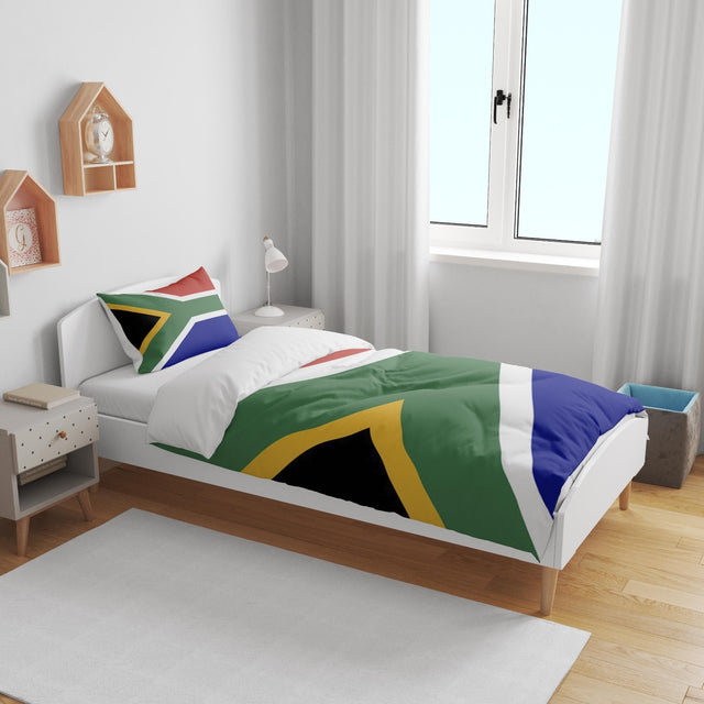 South Africa Flag Cot Bed Duvet Cover Toddler Pillowcase Design Gift Custom Cosy
