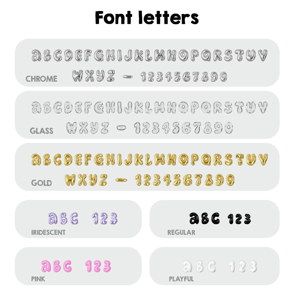 Personalised 3D Bubble Name Text Print Soft Square Filled Cushion Throw Decor