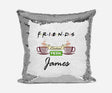 Personalised Name Shiny Sequin Magic Friends Inspired Cushion Cover + Pillow