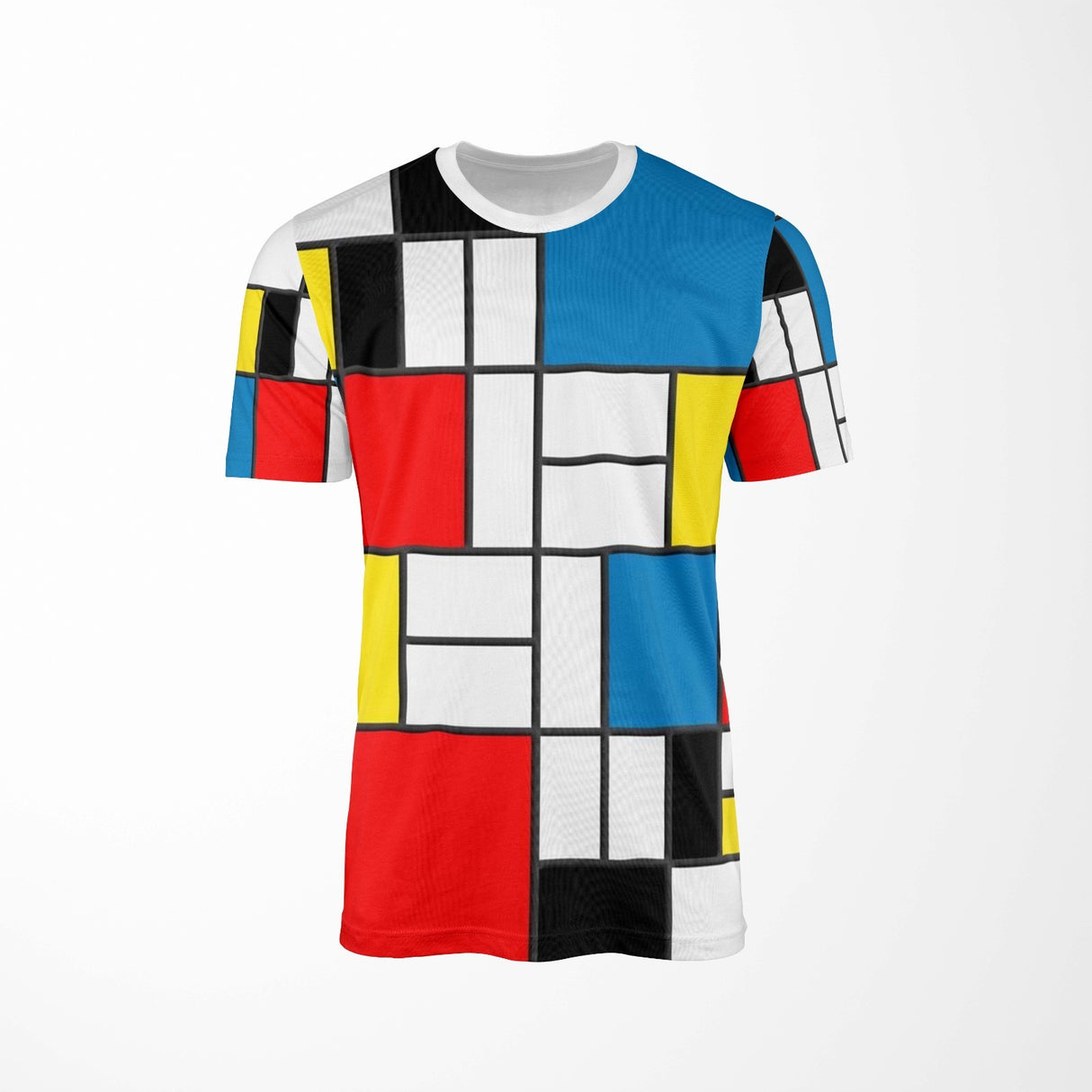 Piet Mondrian Inspired Custom All Over Printed Unisex T-Shirt Modern Art Design