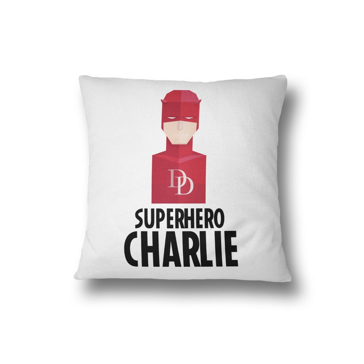 Superhero Personalised Name Kids Boys Soft Filled Cushion Bedroom Decoration