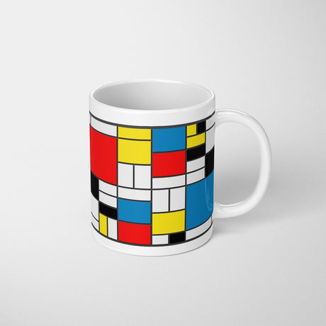 Piet Mondrian Painters Art Custom Coffee Tea Mug Coaster Set Option Gift Him Her