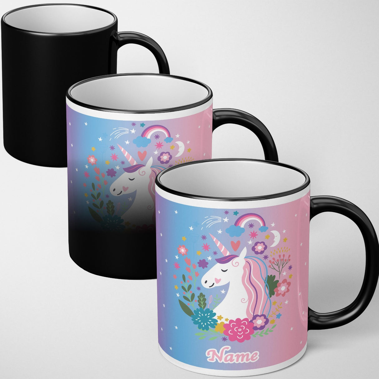 Personalised Unicorn Dream Heat Sensitive Magic Colour Changing Mug Novelty Cup