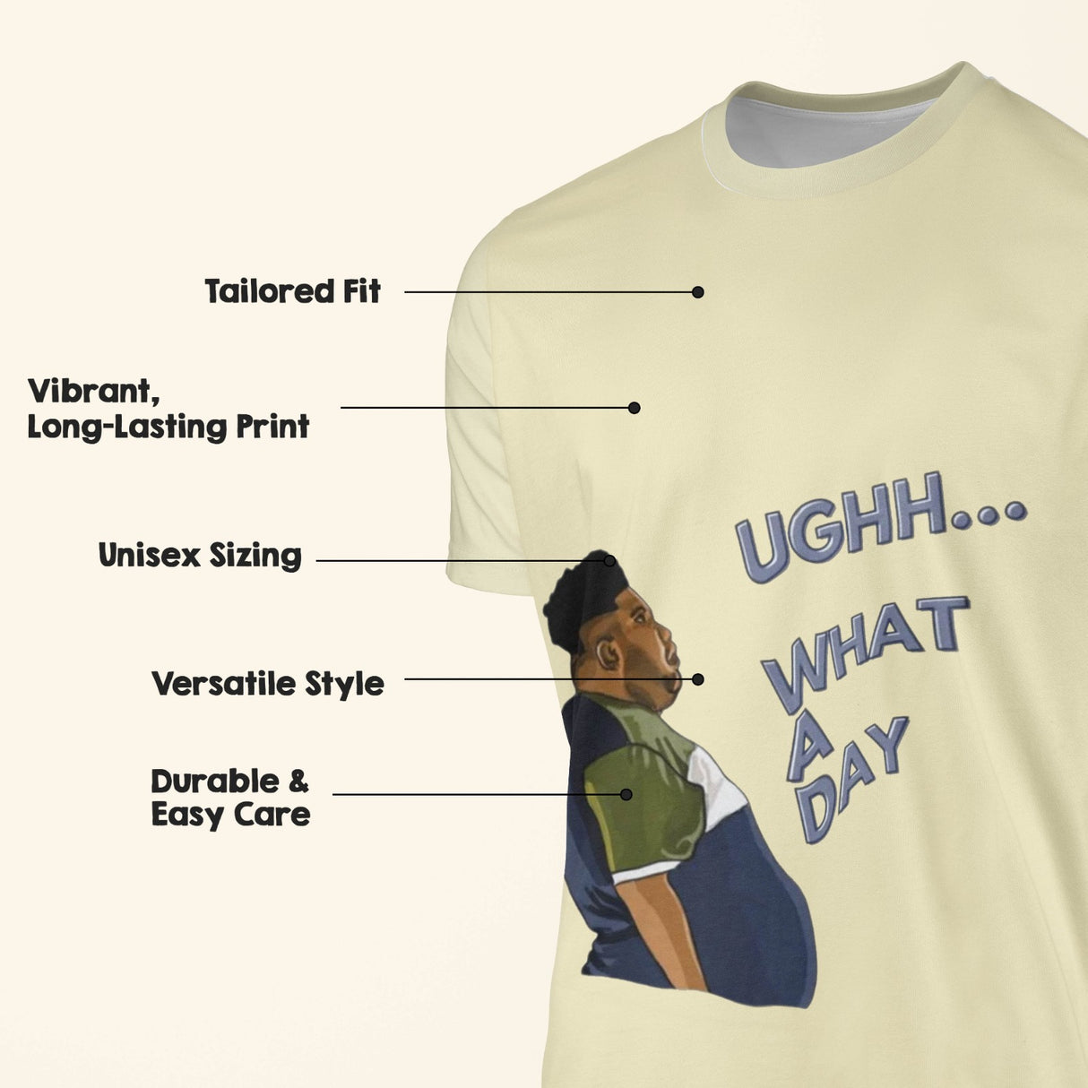 Personalised Harvey What A Day All-Over Printed T-Shirt Choose Colour Unisex