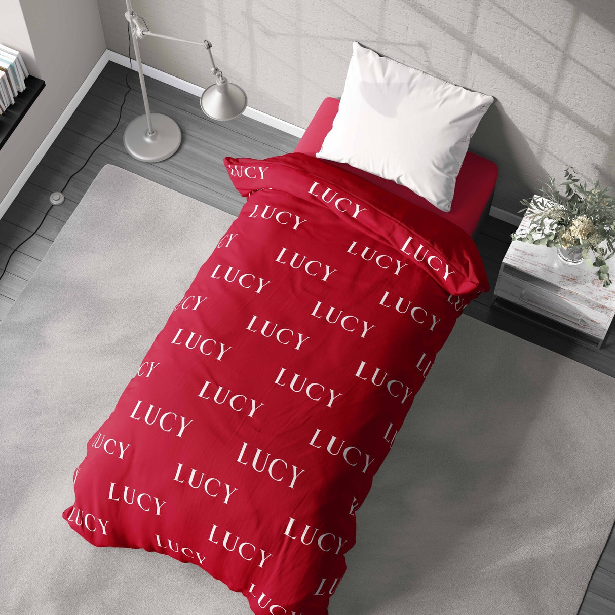 Personalised Any Name Customised Colour Soft Single Size Novelty Bed Duvet Cover