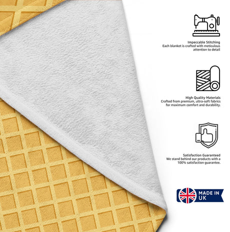 Ice Cream Cone Summer Holiday Kids Novelty Retro Beach Bath Sheet Face Towel