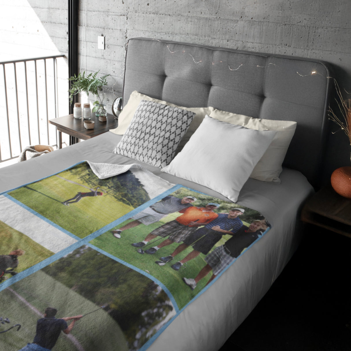 Upload Your Own 4 Photos Custom Made Text Soft Warm Fleece Mink Blanket