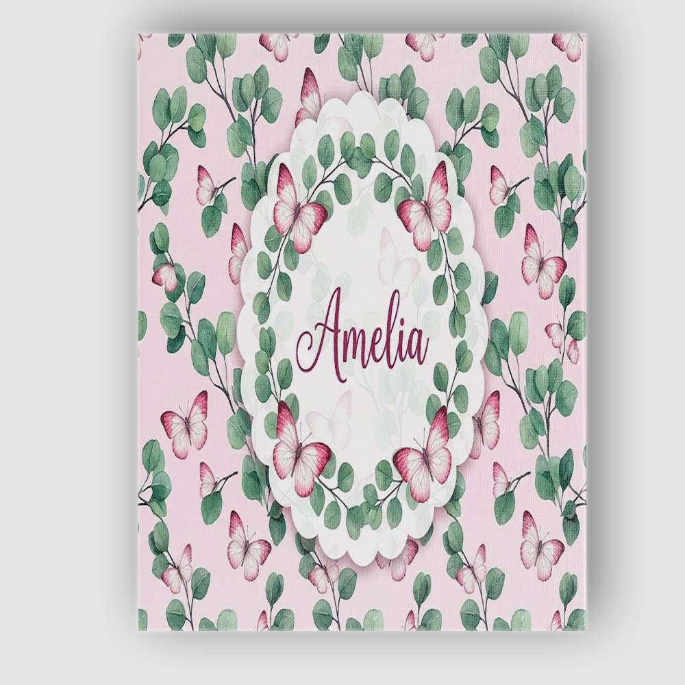 Personalised Name Kawaii Donut Cake Cupcake Custom Bespoke Interior Contemporary Canvas Wall Art Print Decor Picture Ready to Hang