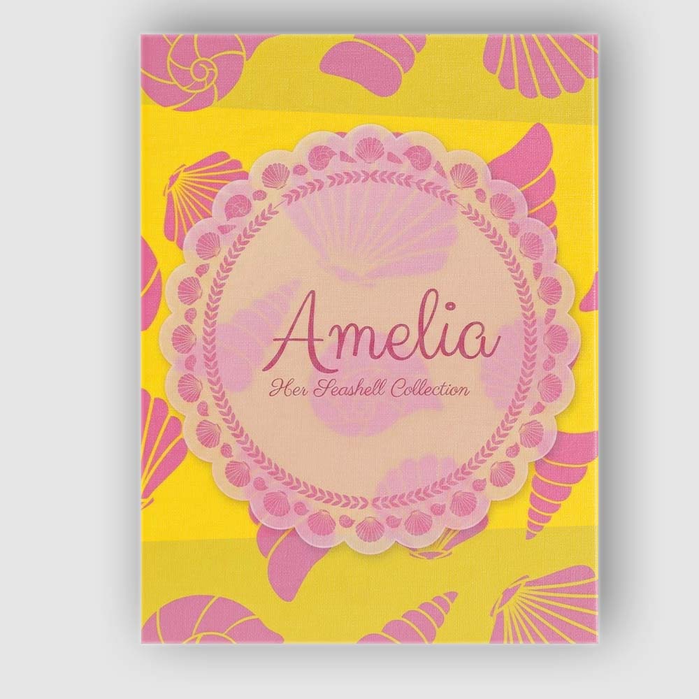 Personalised Name Minimal Seashell Pattern Custom Unique Gift Idea Elegant Feature Canvas Wall Art Print Decor Picture Ready to Hang