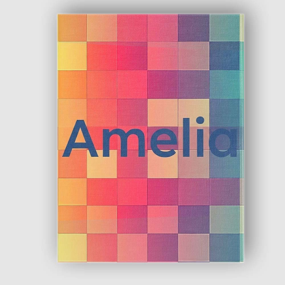 Personalised Name Abstract Gradient Square Custom Unique Gift Idea Elegant Feature Canvas Wall Art Print Decor Picture Ready to Hang