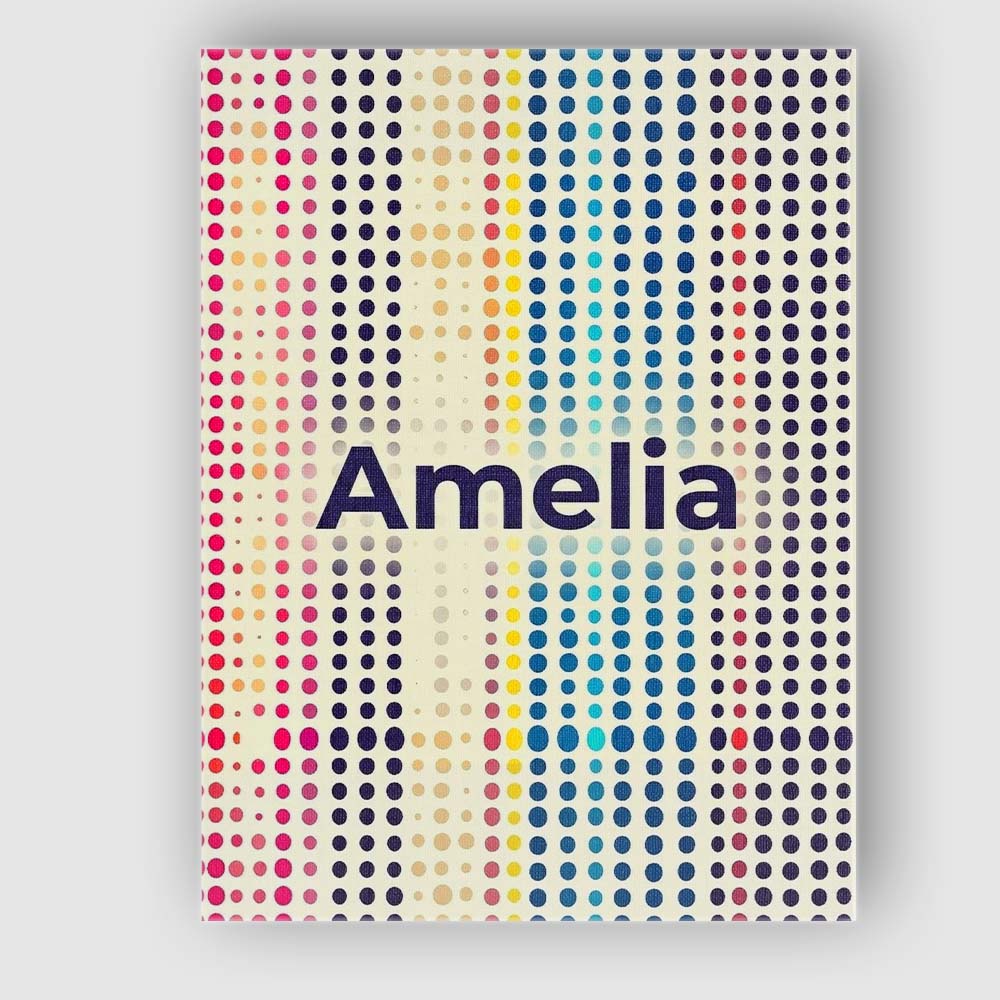 Personalised Name Abstract Colorful Polka Custom Unique Gift Idea Elegant Feature Canvas Wall Art Print Decor Picture Ready to Hang