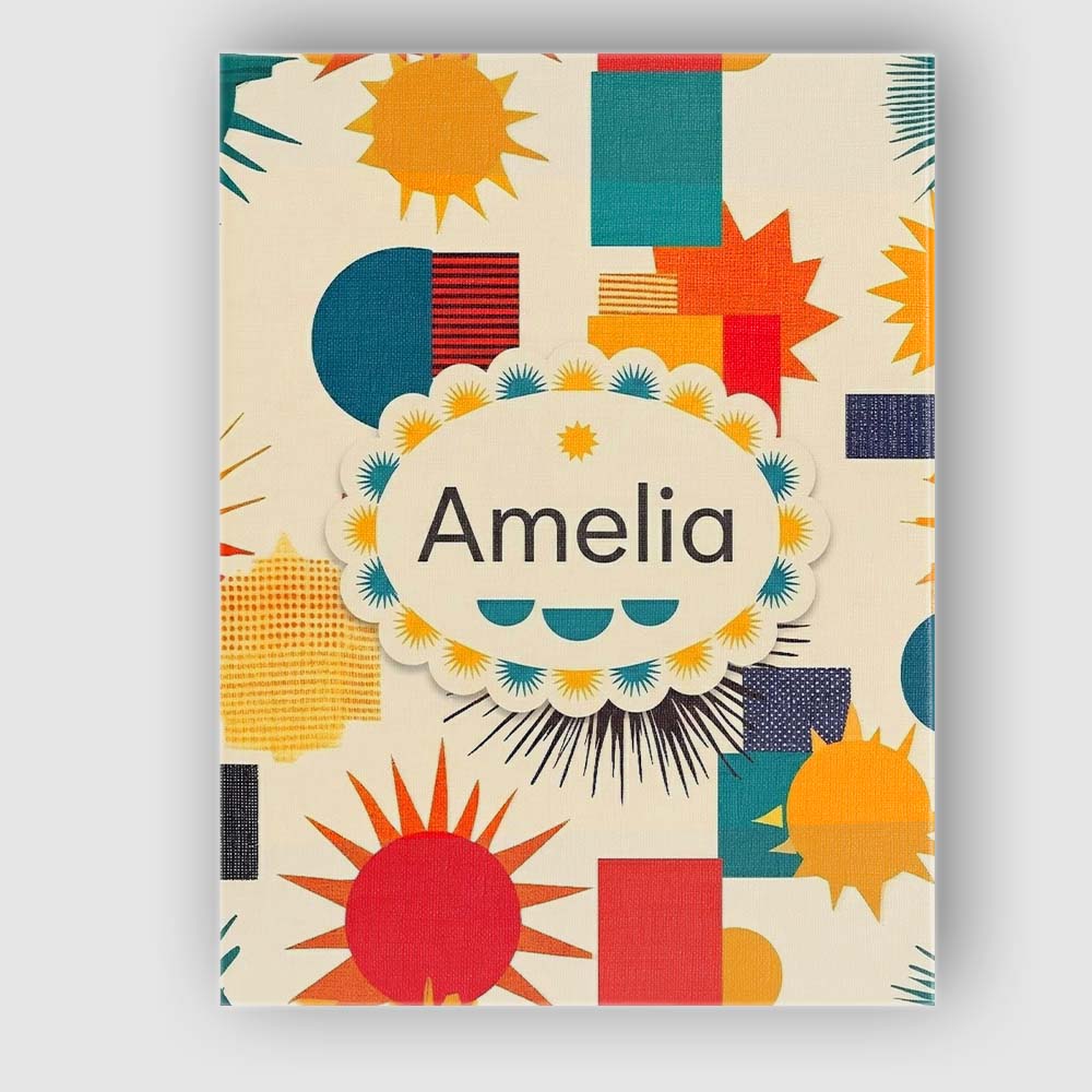 Personalised Name Abstract Geometric Custom Premium Decorative Design Modern Room Accent Canvas Wall Art Print Decor Picture Ready to Hang