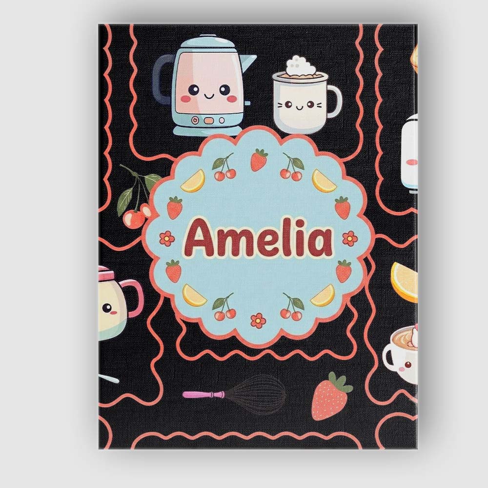 Personalised Name Cute Kawaii Mixer Appliance Custom Unique Gift Idea Modern Room Accent Canvas Wall Art Print Decor Picture Ready to Hang