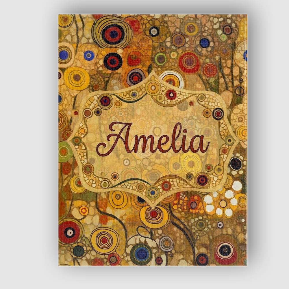 Personalised Name Soft Neutral Abstract Custom Modern Room Accent Elegant Feature Canvas Wall Art Print Decor Picture Ready to Hang