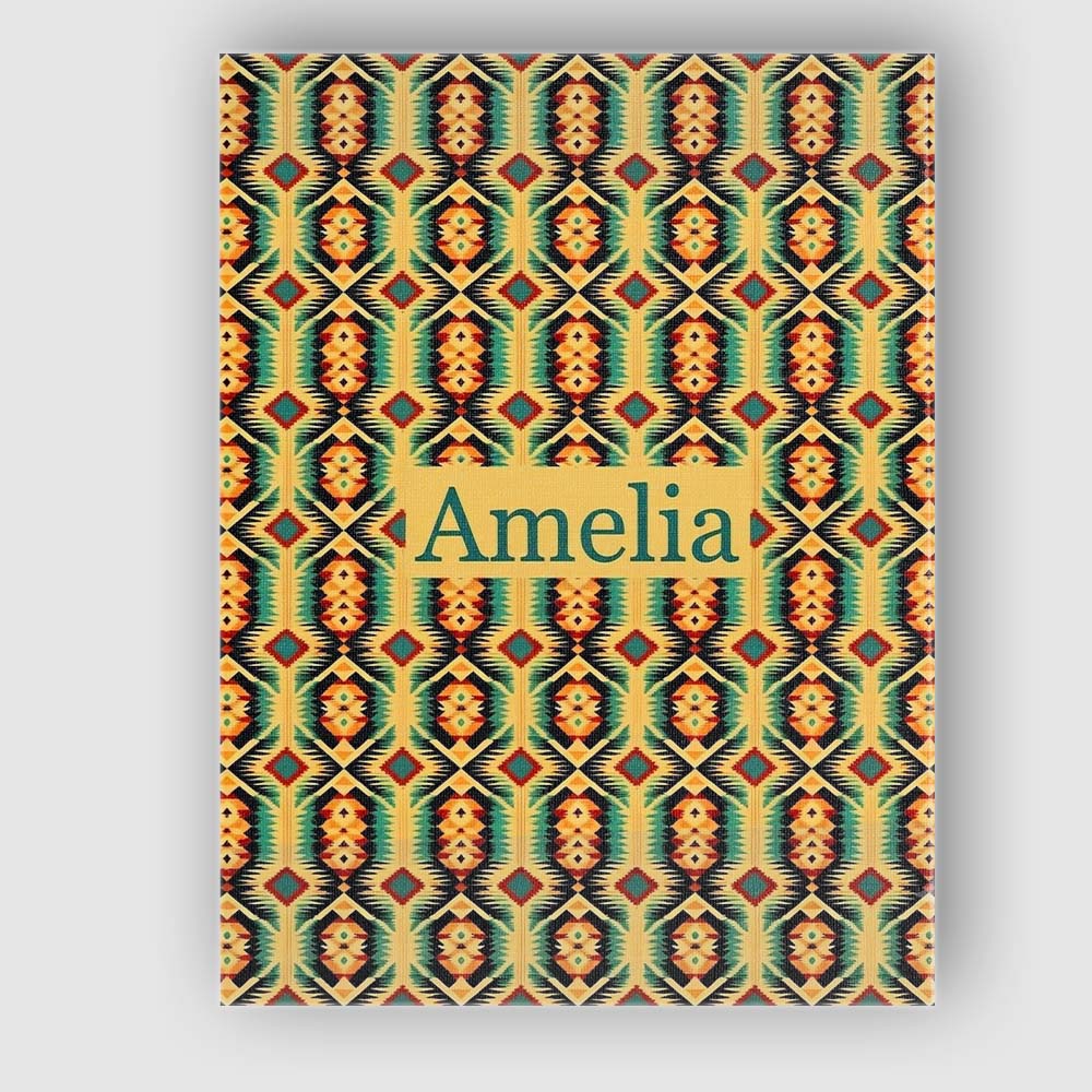 Personalised Name Southwest Inspired Custom Premium Decorative Design Modern Room Accent Canvas Wall Art Print Decor Picture Ready to Hang