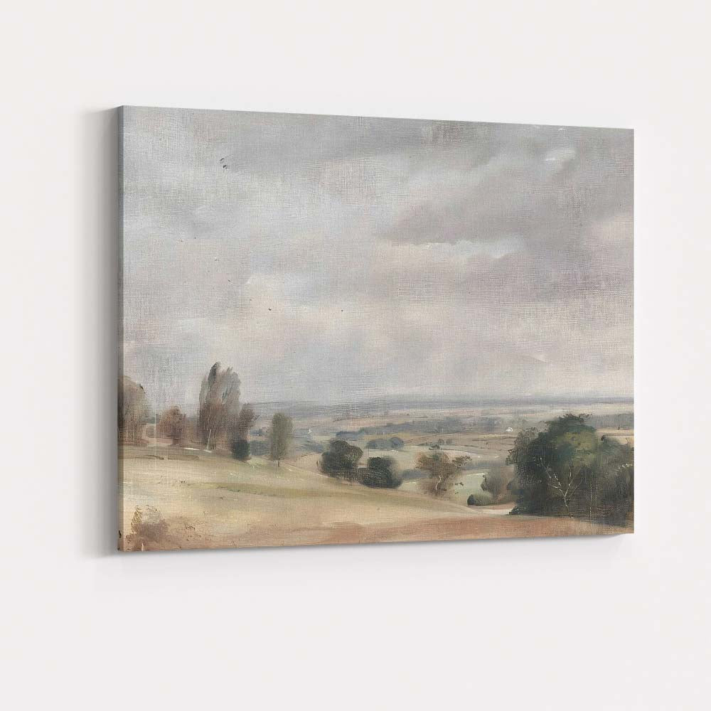 Minimalist Rolling Countryside Panorama Landscape Canvas Wall Art Print Decor Picture Ready to Hang