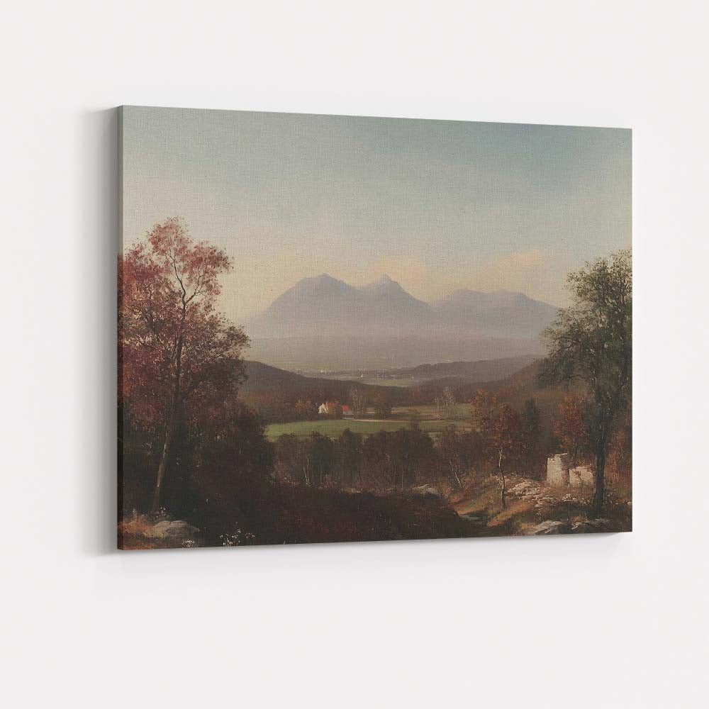 Autumn Mountain Valley Scenic Landscape Impressionist Canvas Wall Art Print Decor Picture Ready to Hang