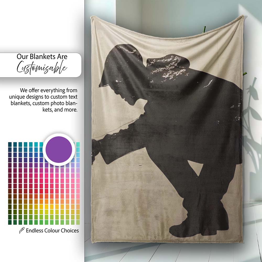 Detective Magnifying Glass Minimalist Shadow Art, All Season Comfort, Gift for Adults and Teens - Super Soft Fleece Blanket Bed Sofa Throw