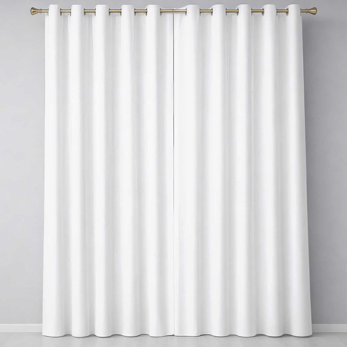 Soft Grey Minimal Plain Background Subtle Texture Seamless Pattern Readymade Eyelet Ring Top Thermal 100% Blackout Curtains