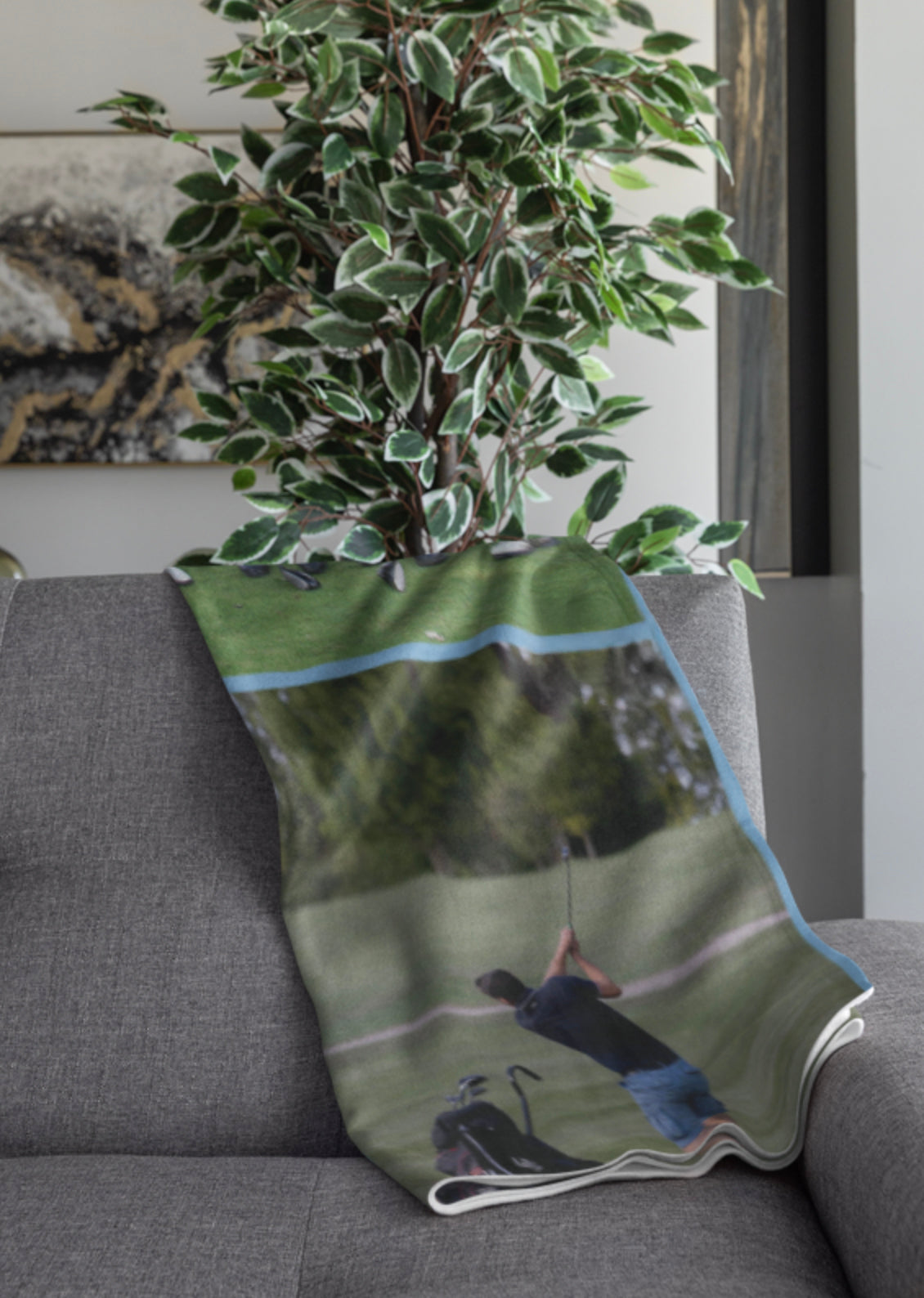 Upload Your Own 4 Photos Custom Made Text Soft Warm Fleece Mink Blanket