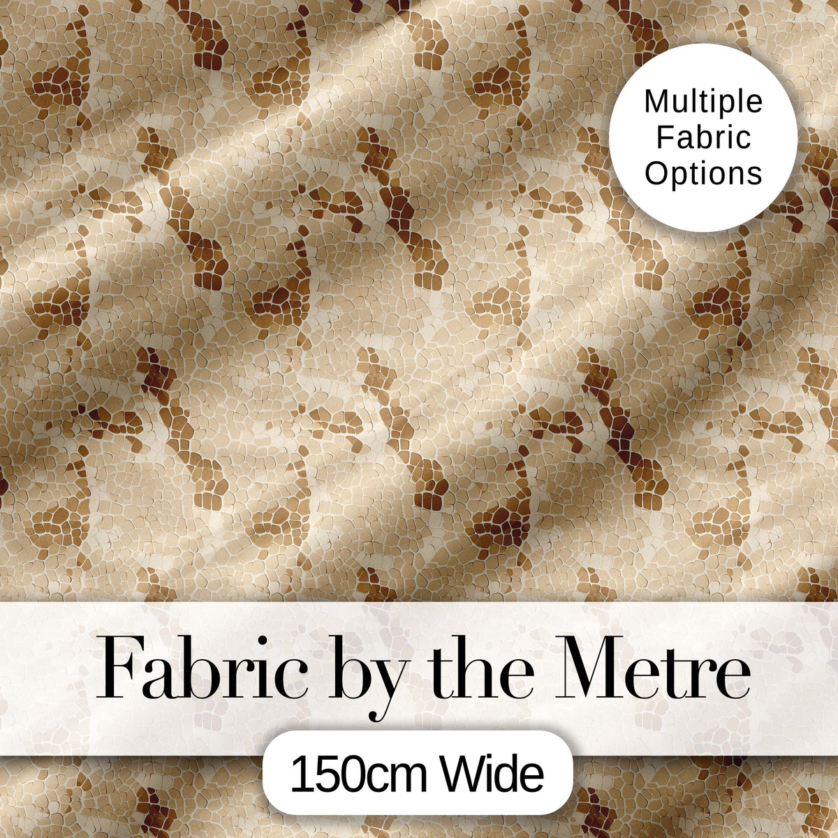 Light Beige Crocodile Texture Pattern Realistic Neutral Design Digital Print Material by the Metre UK Sewing Quilting Textile