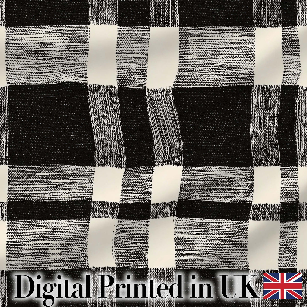 Scallop Fan Shell Black Cream Art Deco Pattern Perfect Gift for Her Digital Print Material by the Metre UK Sewing Quilting Textile