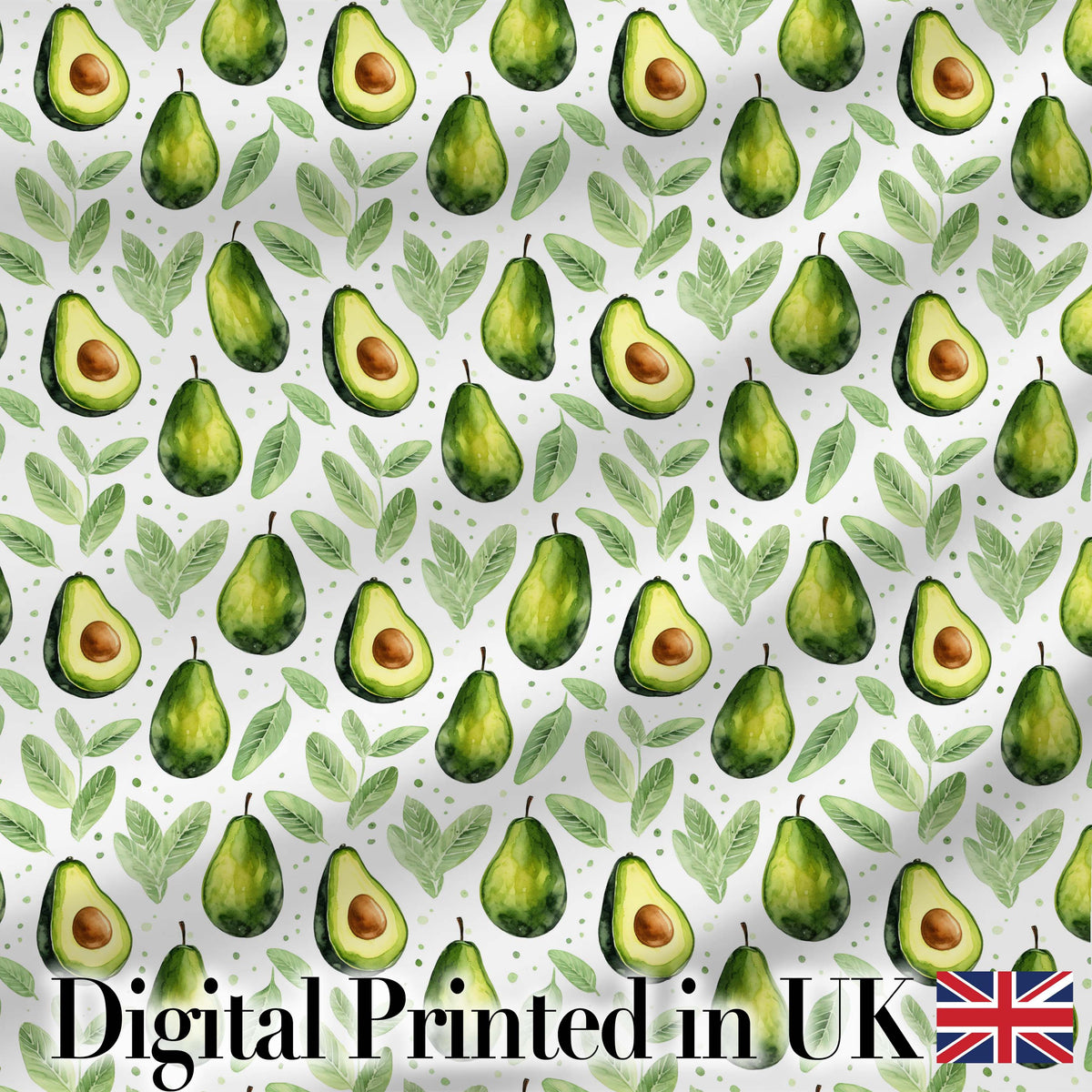 Minimal Avocado Green Aesthetic Pattern Stylish Everyday Lovely Digital Print Material by the Metre UK Sewing Quilting Textile
