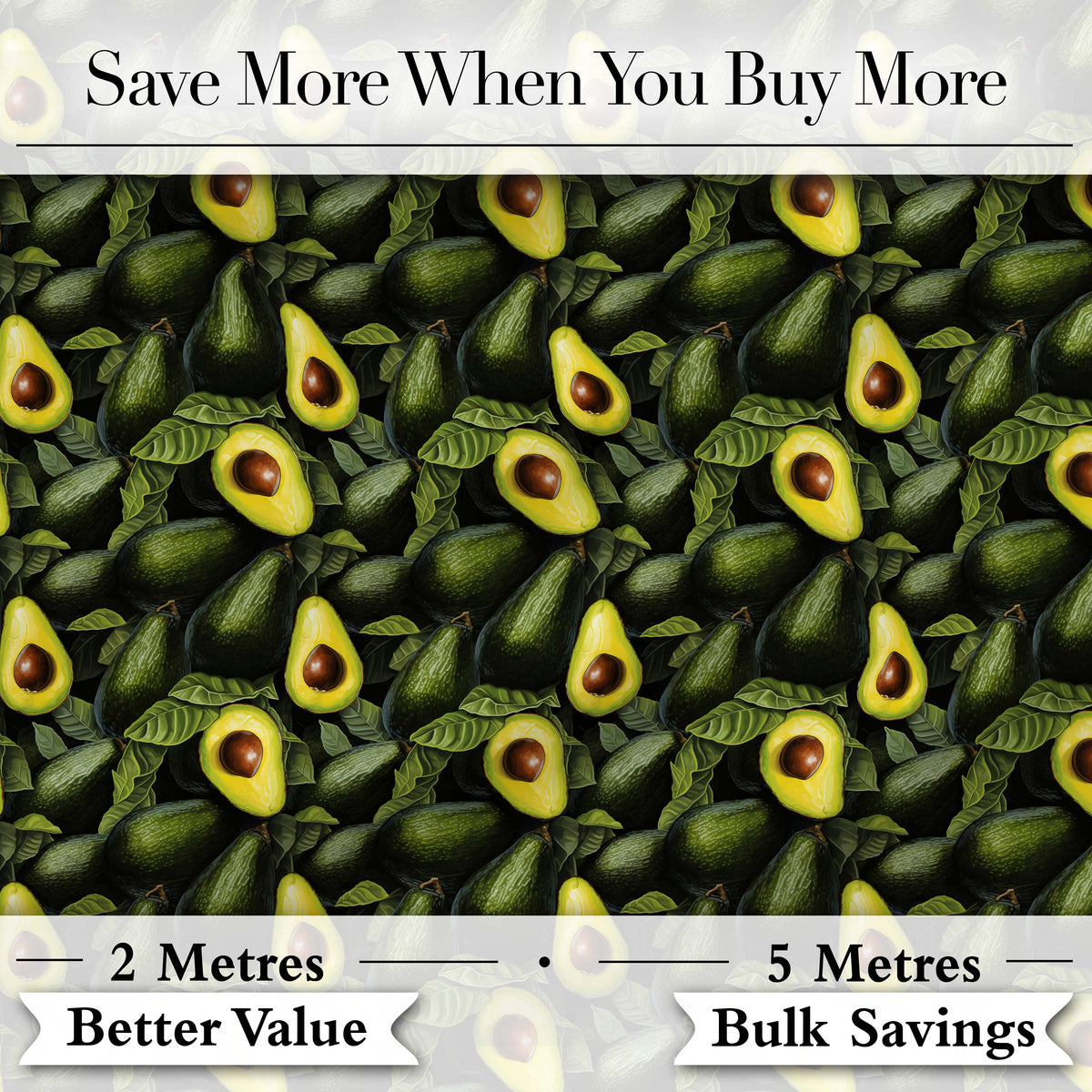 Avocado Leaf Fresh Green Pattern Stylish Everyday Lovely Digital Print Material by the Metre UK Sewing Quilting Textile