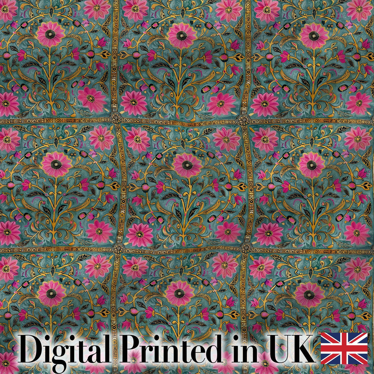 Cute Dolphin Stingray Starfish Cartoon Sea Life Pattern Black Lovely Digital Print Material by the Metre UK Sewing Quilting Textile