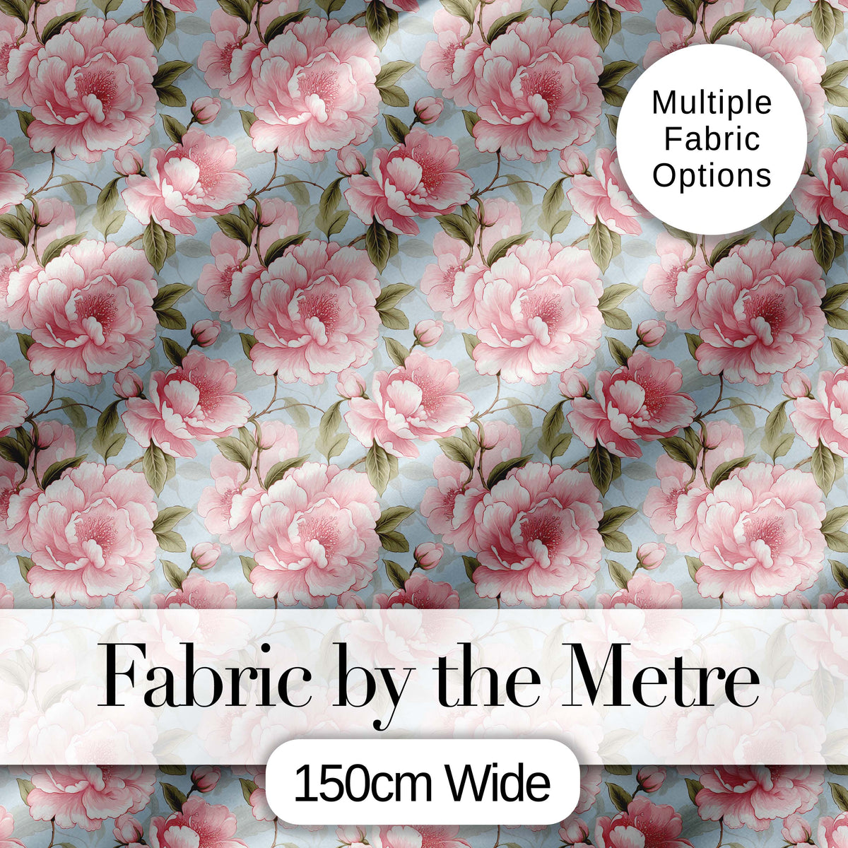 Classic Red and Ivory Rose Dense Floral Seamless Pattern Lovely Digital Print Material by the Metre UK Sewing Quilting Textile