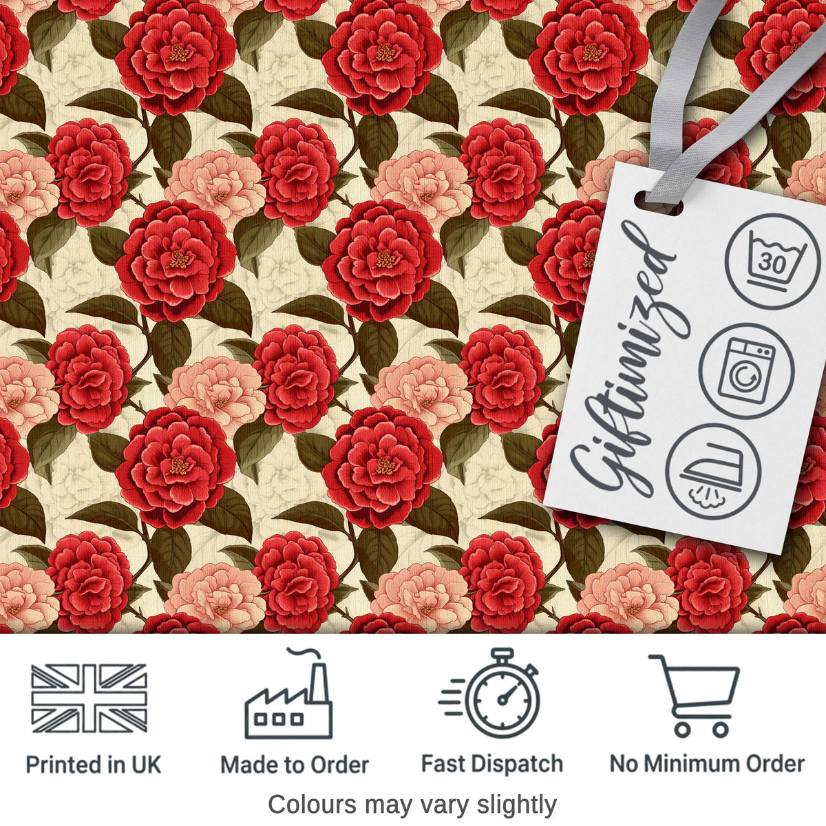 Realistic Carrot Garden Botanical Seamless Pattern Cute Unique Gift Digital Print Material by the Metre UK Sewing Quilting Textile