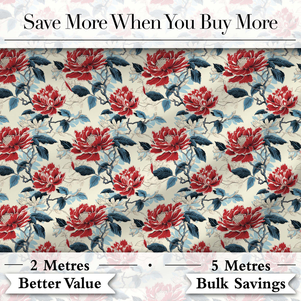 Antique Style Cream Floral Botanical Seamless Pattern Neutral Lovely Digital Print Material by the Metre UK Sewing Quilting Textile