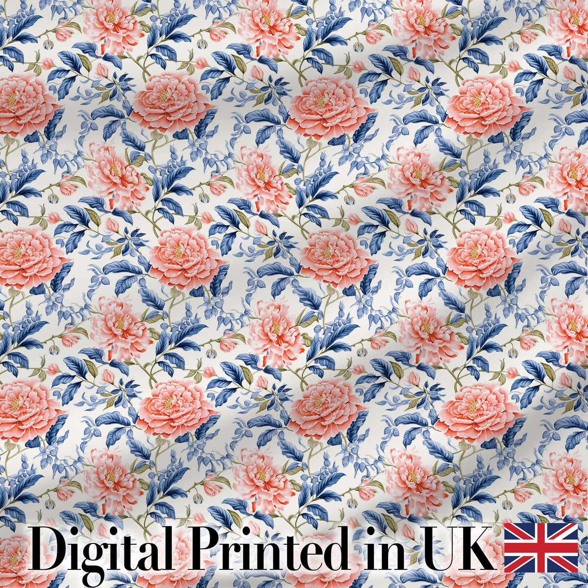 Neutral Beige Vintage Floral Botanical Seamless Pattern Lovely Digital Print Material by the Metre UK Sewing Quilting Textile