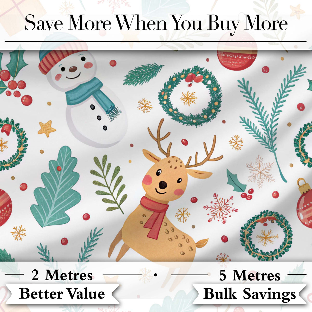Abstract Watercolor Christmas Trees Green Artistic Seamless Pattern Digital Print Material by the Metre UK Sewing Quilting Textile