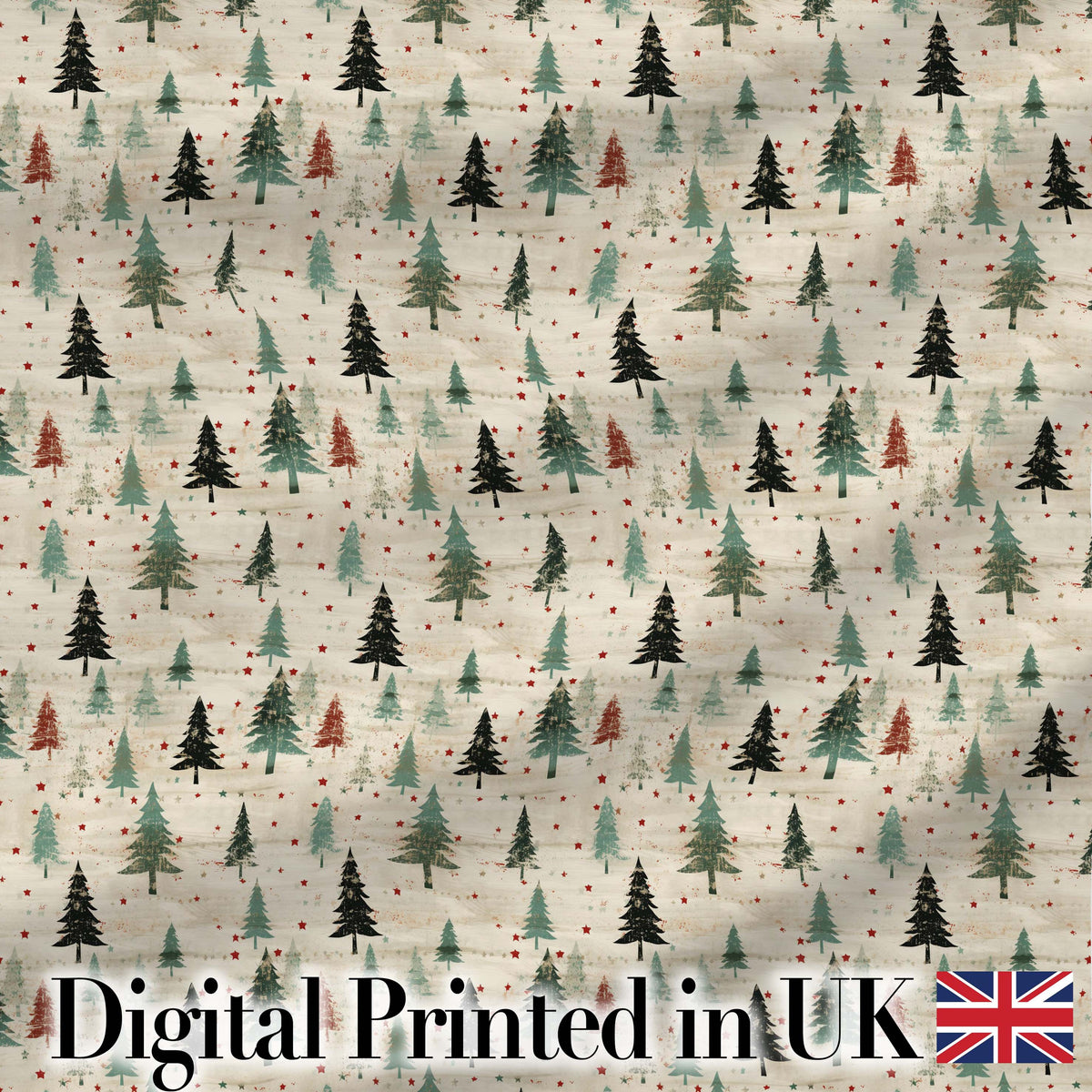 Coffee Cup Beans Botanical Vintage Seamless Pattern Cute Unique Gift Digital Print Material by the Metre UK Sewing Quilting Textile