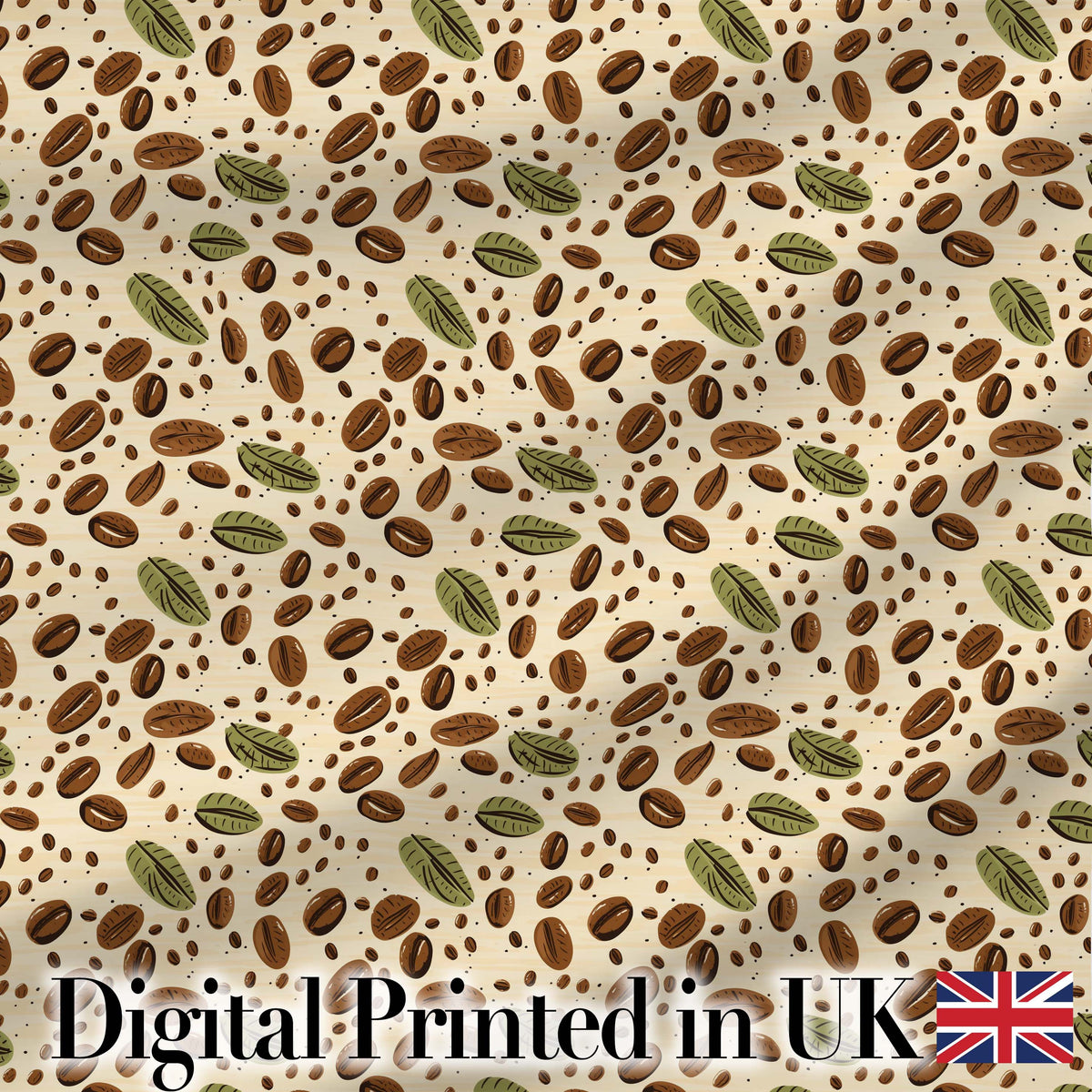 Soft Pink Green Botanical Leaves Seamless Pattern Cute Unique Gift Digital Print Material by the Metre UK Sewing Quilting Textile