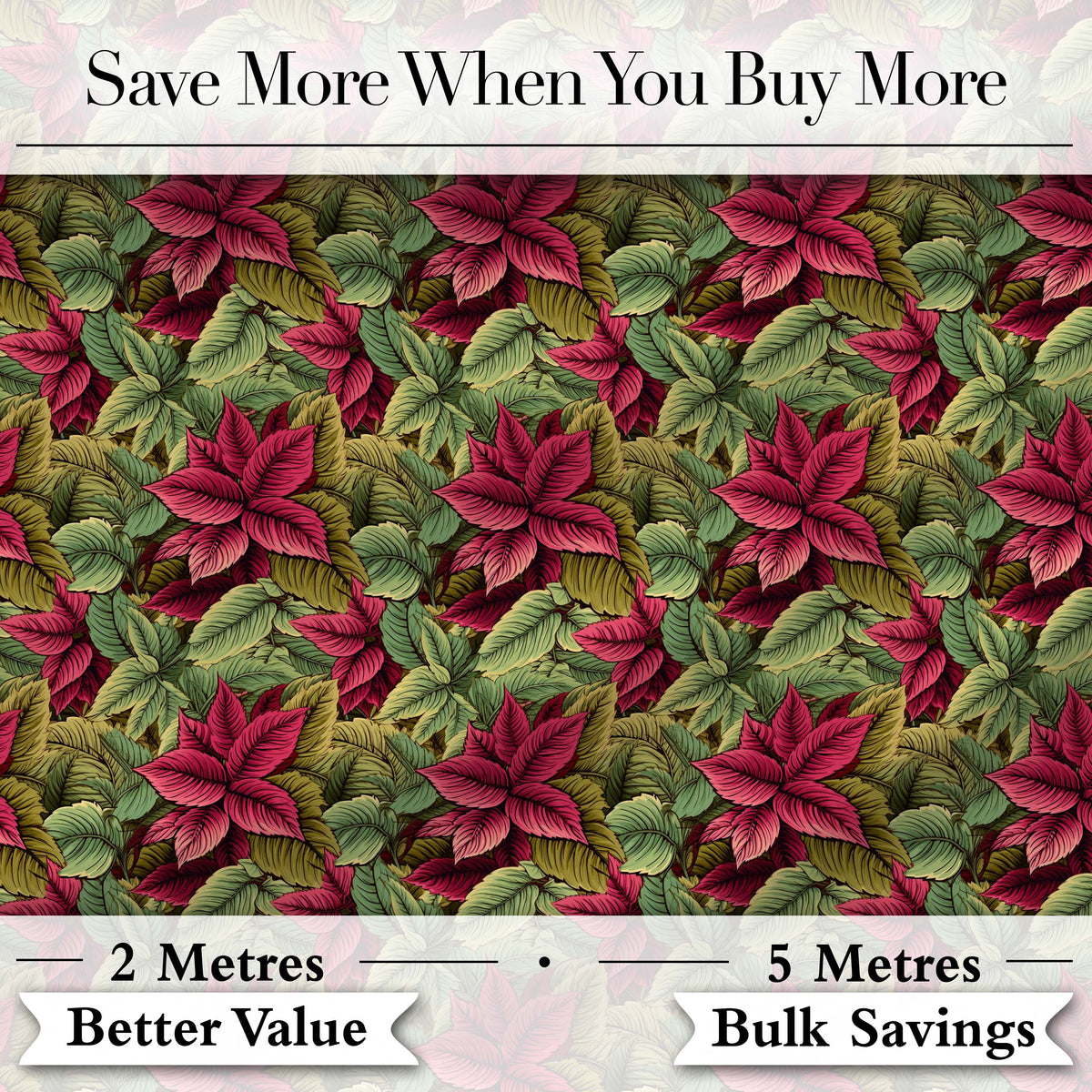 Multicolor Autumn Leaves Dense Seamless Pattern Cute Unique Gift Digital Print Material by the Metre UK Sewing Quilting Textile