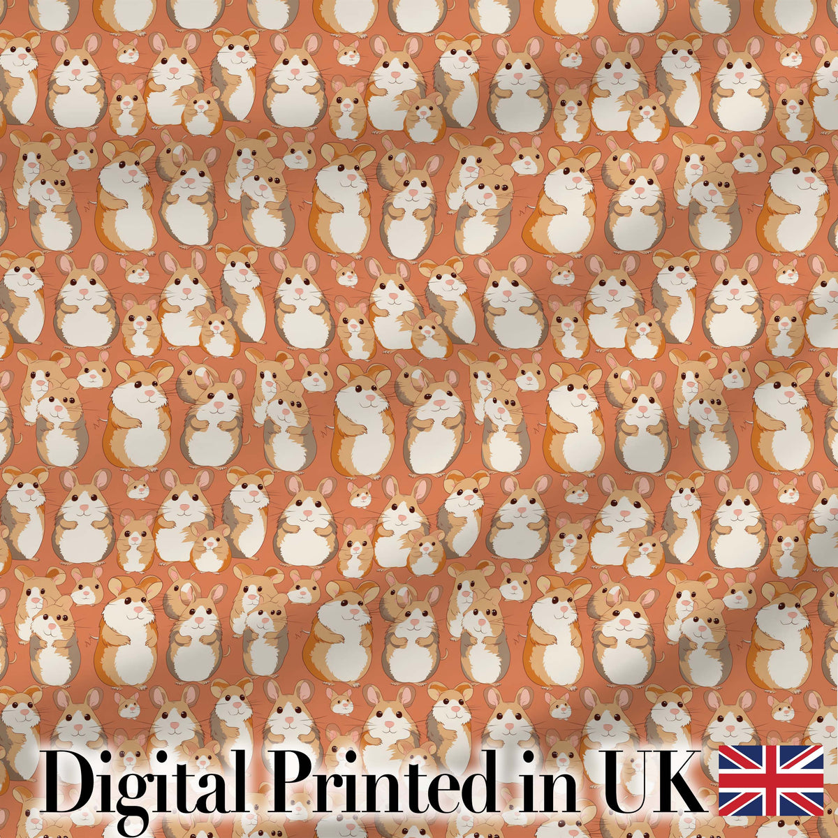 Soft Vintage Bunny Floral Garden Seamless Pattern Cute Unique Gift Digital Print Material by the Metre UK Sewing Quilting Textile