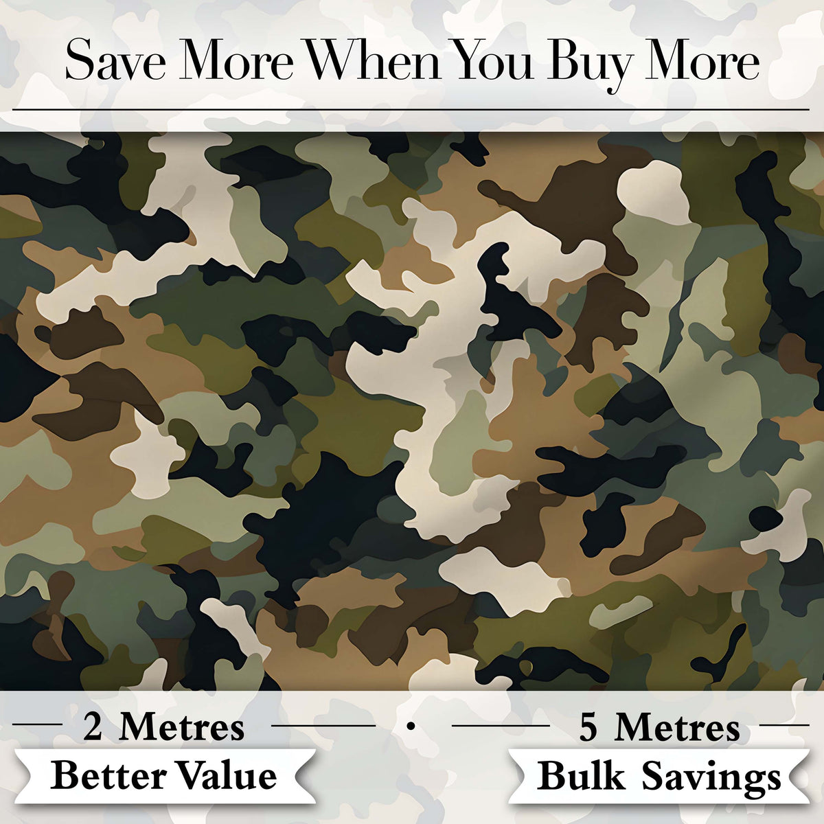 Watercolor Blue Camouflage Artistic Seamless Pattern Lovely Digital Print Material by the Metre UK Sewing Quilting Textile