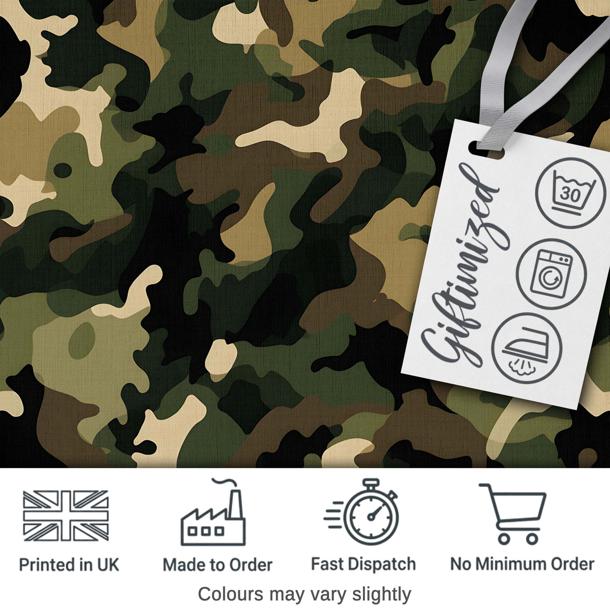 Camping Adventure Gear Watercolor Seamless Pattern Cute Unique Gift Digital Print Material by the Metre UK Sewing Quilting Textile