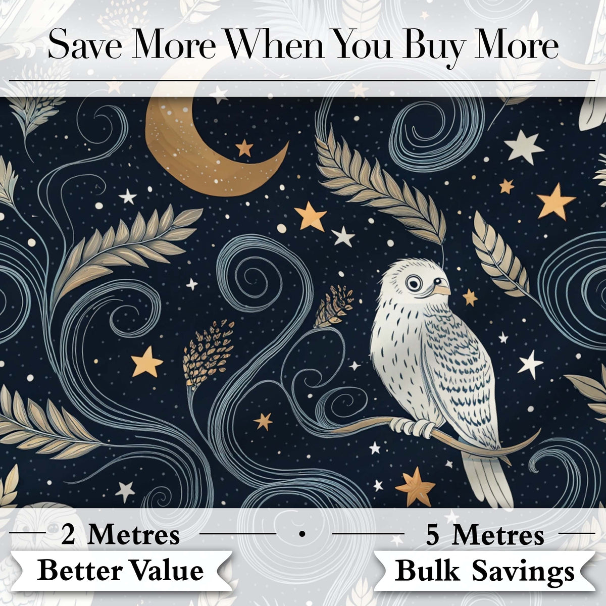 Mushrooms Night Sky Magical Forest Seamless Pattern Cute Unique Gift Digital Print Material by the Metre UK Sewing Quilting Textile