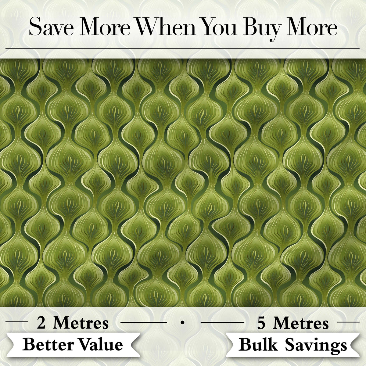 Classic Olive Green Ornamental Motif Seamless Pattern on Cream Background Digital Print Fabric by the Metre UK Sewing Quilting Textile