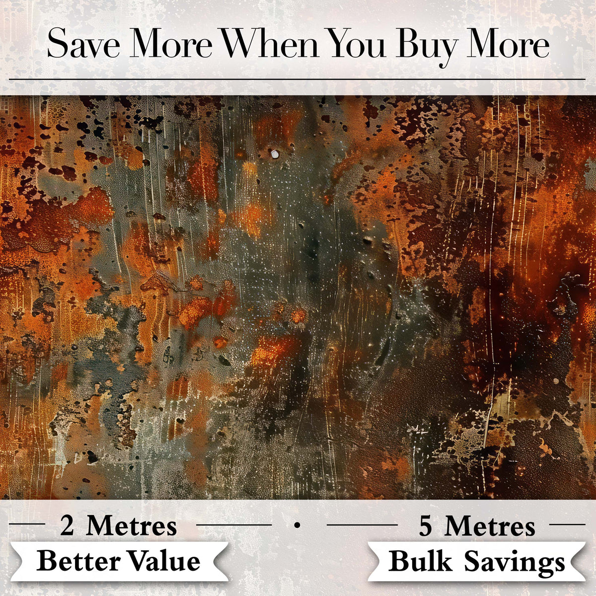 Abstract Dark Rust Paint Splash Seamless Pattern Grunge Artistic Texture Digital Print Fabric by the Metre UK Sewing Quilting Textile