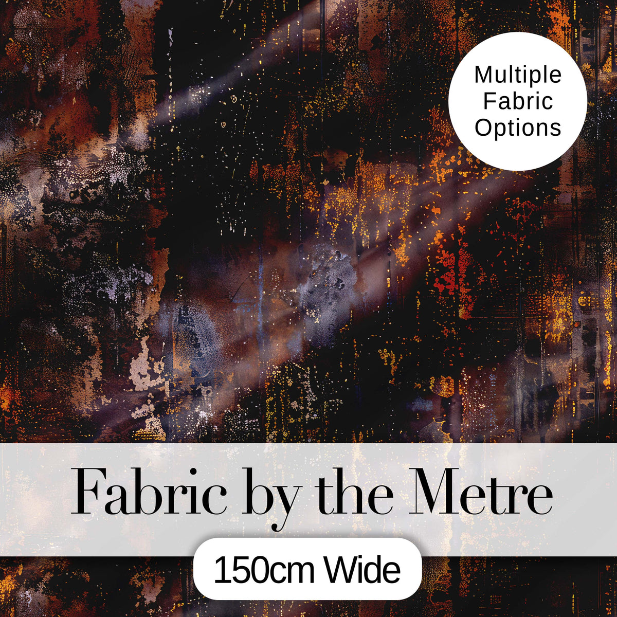 Dark Industrial Rust Texture Seamless Pattern Grunge Metallic Background Digital Print Fabric by the Metre UK Sewing Quilting Textile