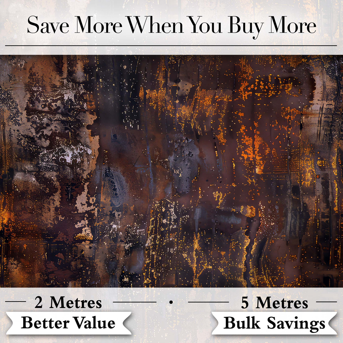 Dark Industrial Rust Texture Seamless Pattern Grunge Metallic Background Digital Print Fabric by the Metre UK Sewing Quilting Textile