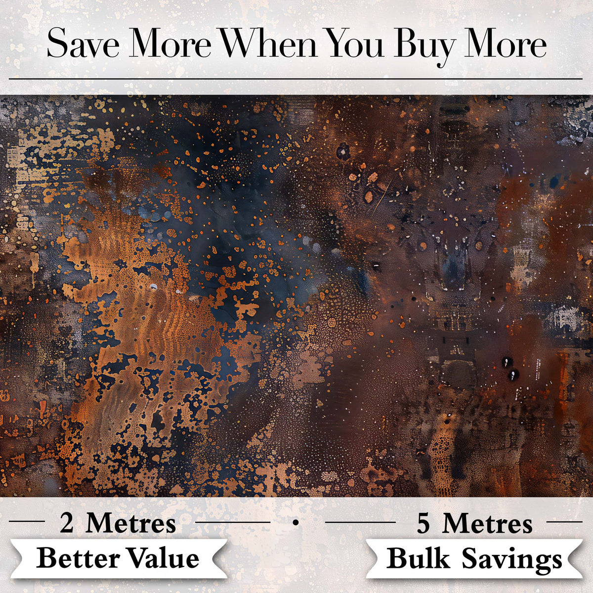 Corroded Metal Rust Texture Seamless Pattern Grunge Background Design Digital Print Fabric by the Metre UK Sewing Quilting Textile