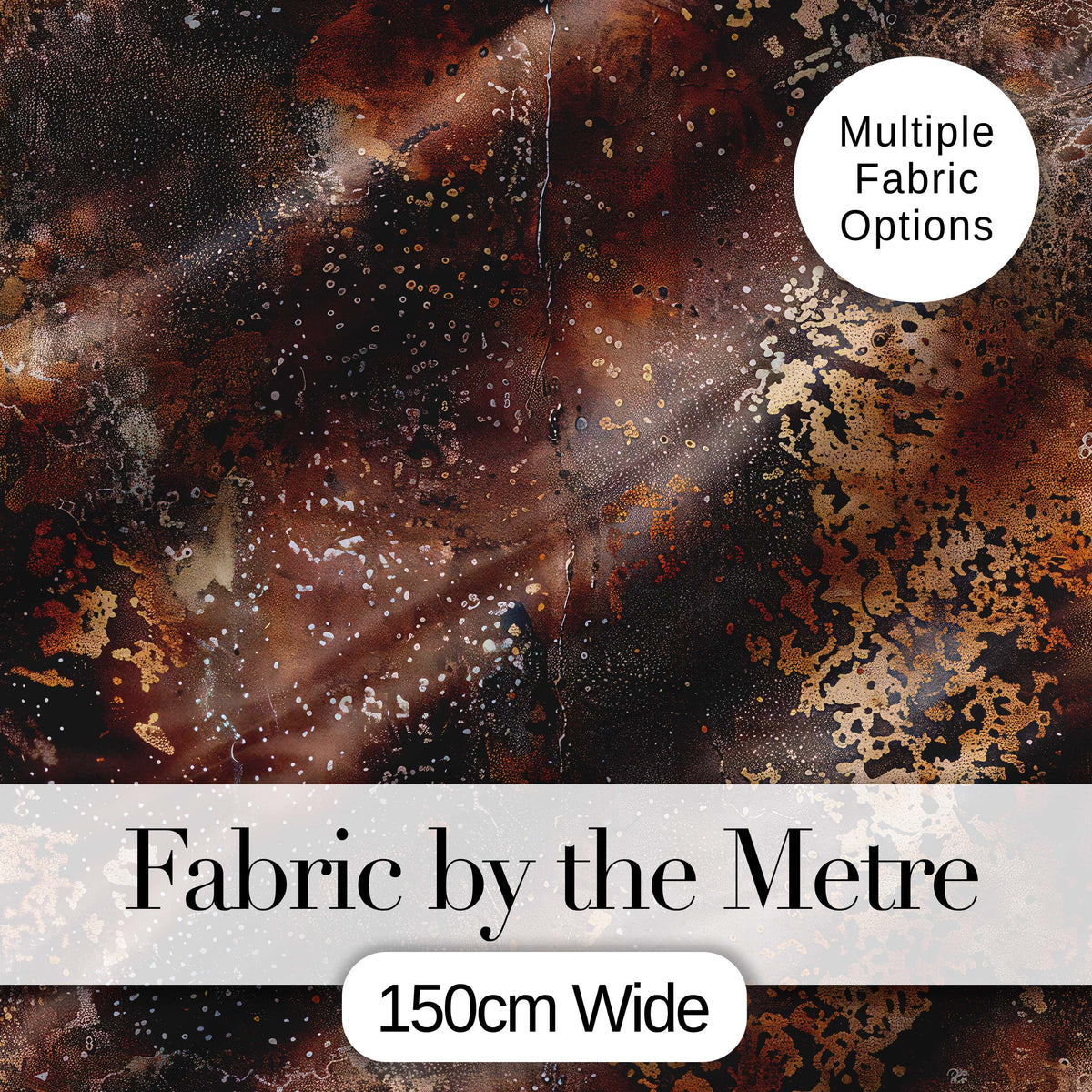 Aged Steel Rust Texture with Splatter Effect Grunge Seamless Pattern Digital Print Fabric by the Metre UK Sewing Quilting Textile