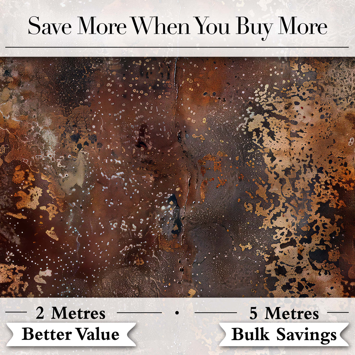 Aged Steel Rust Texture with Splatter Effect Grunge Seamless Pattern Digital Print Fabric by the Metre UK Sewing Quilting Textile