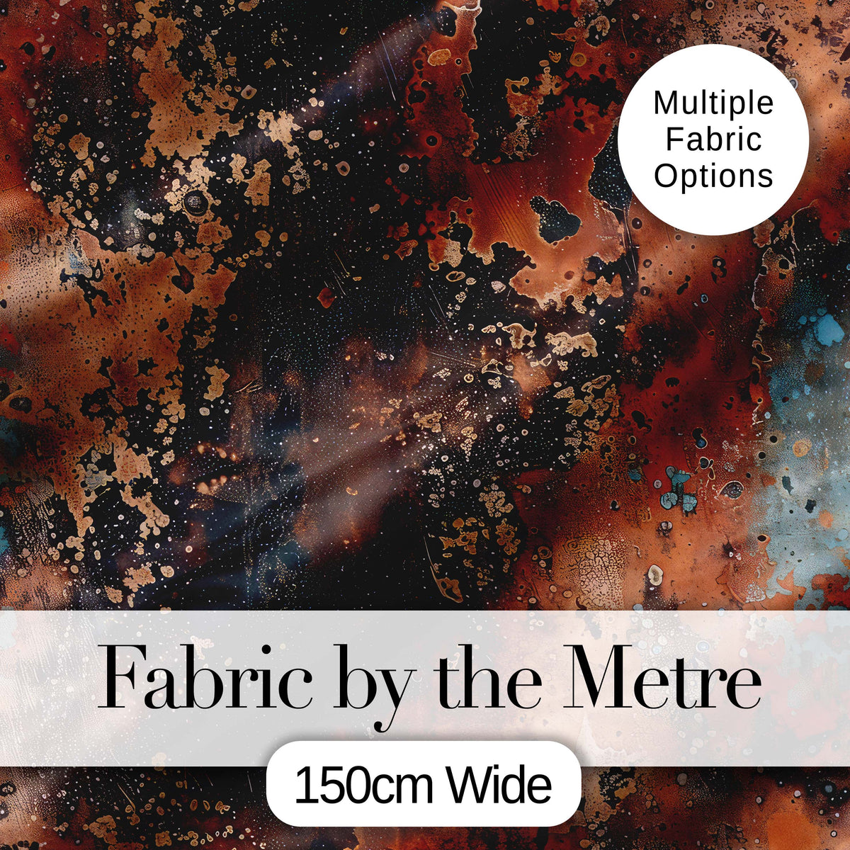 Vertical Rust Drip Texture Dark Industrial Grunge Seamless Pattern Digital Print Fabric by the Metre UK Sewing Quilting Textile